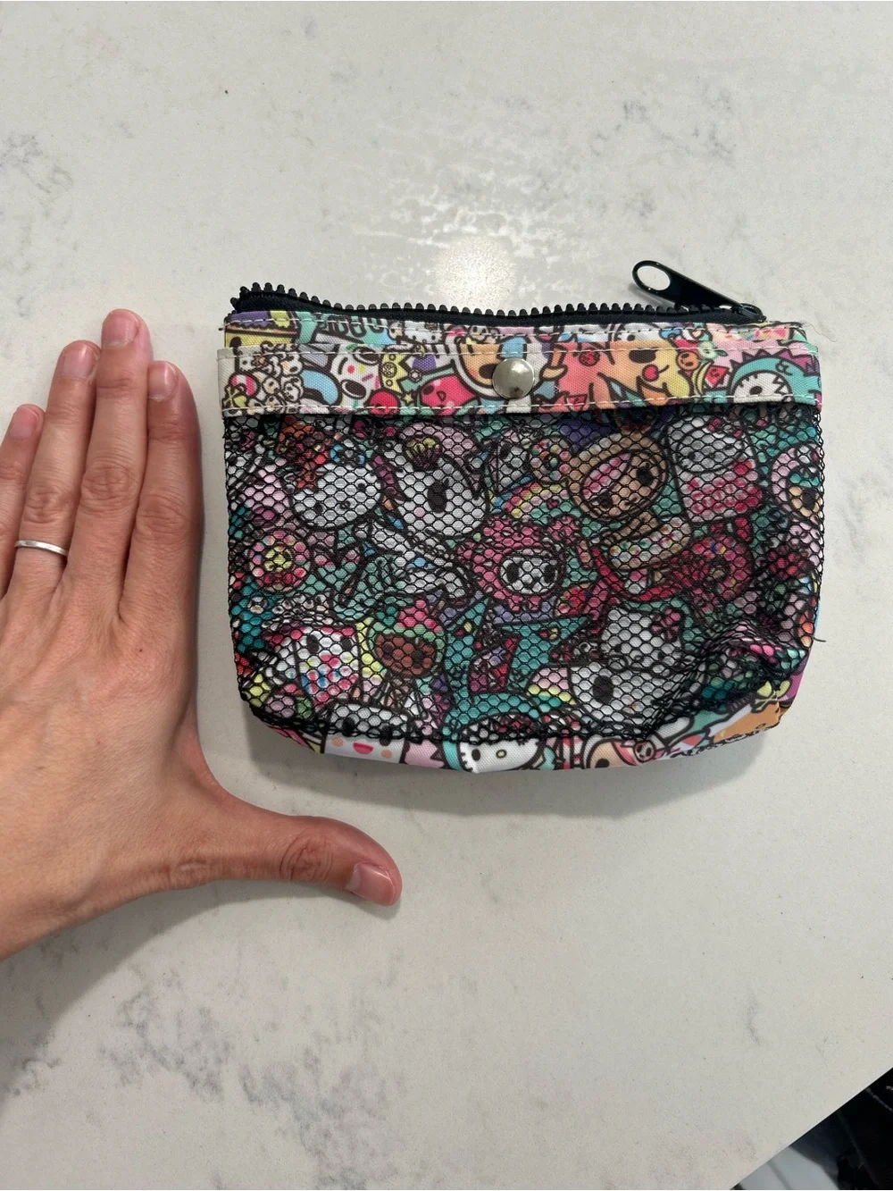 tokidoki Multicolor Character Zip Coin Pouch